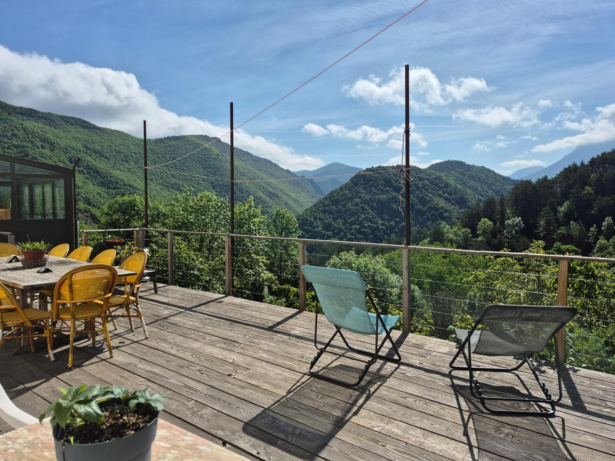 Grande Terrasse Avec Vue Entre Mediterranee Et Pays Cathare Cailla Εξωτερικό φωτογραφία